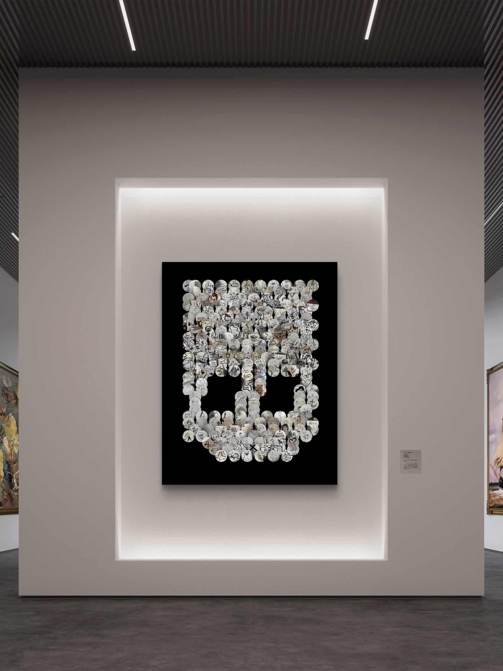 Digital collective artwork made from all uploads